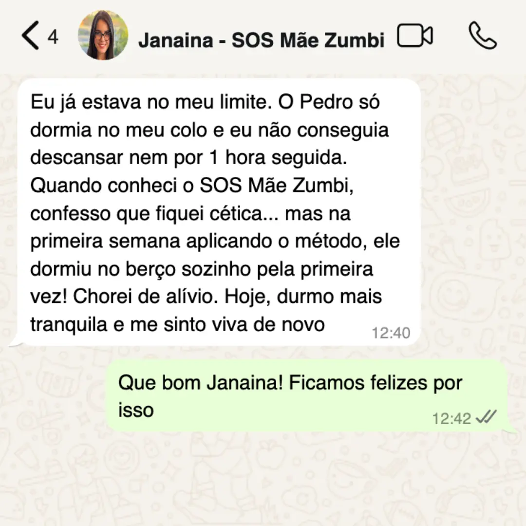 Depoimento da Janaina no WhatsApp